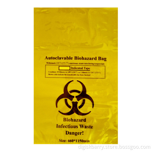 Autoclavable Biohazard Waste Bag (Yellow Color)